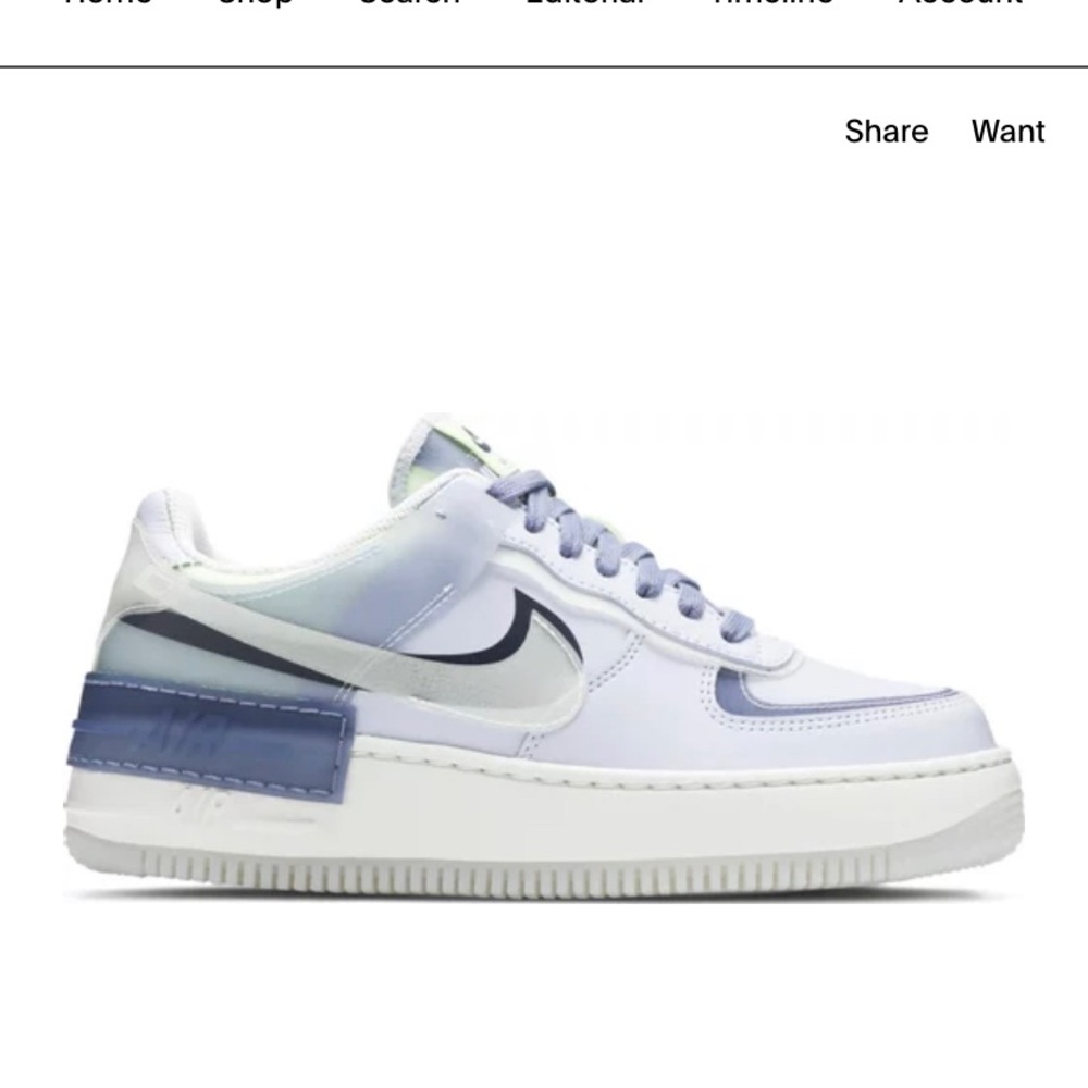Women’s Nike Air Force Shadow SE ‘world indigo’